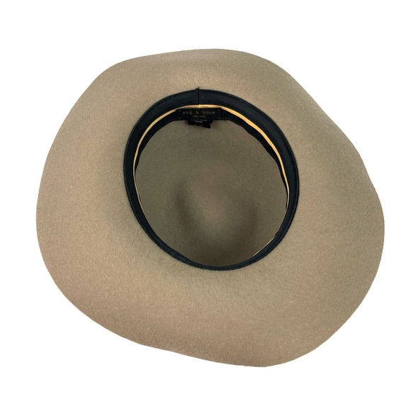 Rag & Bone New York Zoe Wool Fedora Hat Taupe 100% Wool  W275198NN main image 6